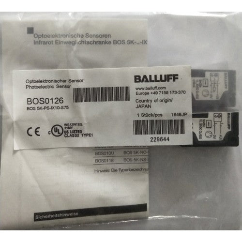 BALLUFF BOS 5K-PS-IX10-S75 BOS0126 Proximity Sensor One Free Shipping