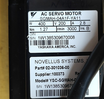 Yaskawa SGMAH-04A1F-YA11 SGMAH04A1FYA11 Servo Motor 1PC ping