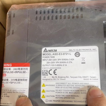 Delta ASD-E3-0721-L Servo Driver ASDE30721L One ping