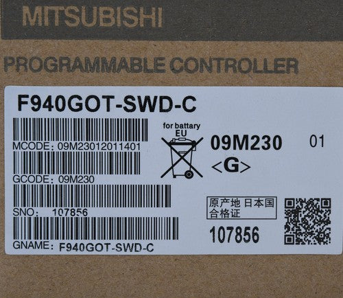 Mitsubishi F940GOT-SWD-C Touch Panel One ping F940GOTSWDC
