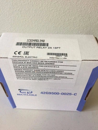 GE Fanuc IC694MDL940 Output Relay Module  One ping