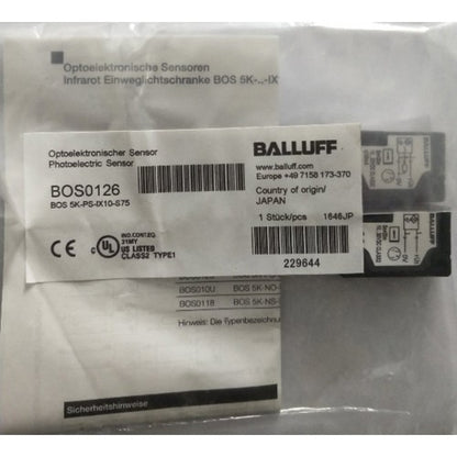 BALLUFF BOS 5K-PS-IX10-S75 BOS0126 Proximity Sensor One Free Shipping