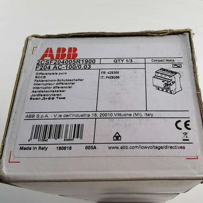 1PC ABB F204 AC-100/0.03 operated circuit breaker ping