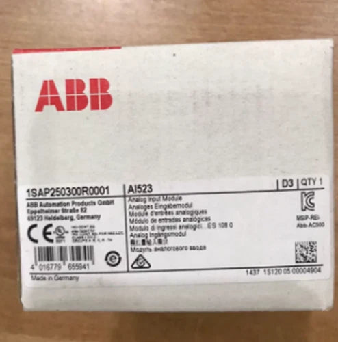 1PC  ABB 1SAP250300R0001 AI523 Analog Input Module