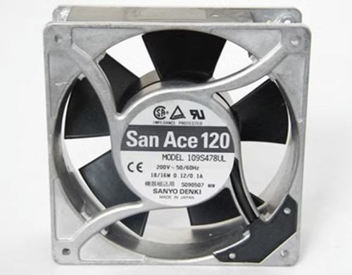 SANYO 109S478UL Aluminum Frame Cooling Fan 200VAC 18/16W