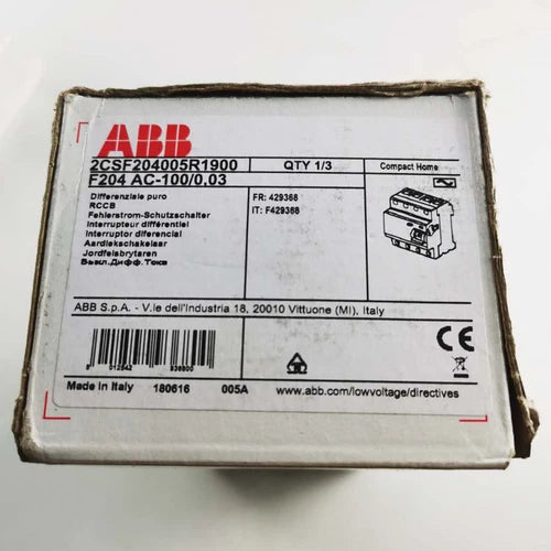 1PC ABB F204 AC-100/0.03 operated circuit breaker ping