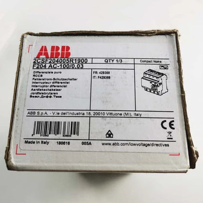 1PC ABB F204 AC-100/0.03 operated circuit breaker ping