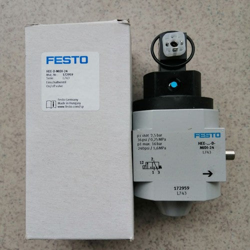 Festo HEE-D-MIDI-24 172959 Valve One Free Shipping HEEDMIDI24