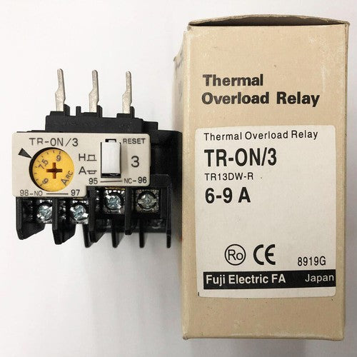 Fuji TR-ON/3 6-9A Thermal Overload Relay TR-0N/3 1PC Free Shipping
