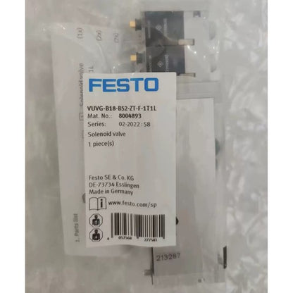 One Festo VUVG-B18-B52-ZT-F-1T1L 804893 Solenoid Valve Free Shipping
