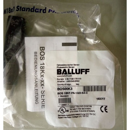 BALLUFF BOS 18KF-PA-1QD-S4-C Photoelectric Switch One Free Shipping