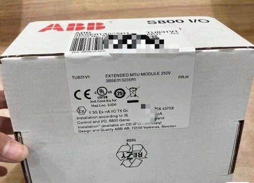 1PC ABB TU831V1 3BSE013235R1 S800I-O Extended Module Termination Unit