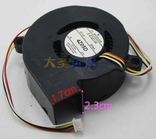 1pcs TOSHIBA C-E02C-04 12V 250mA Projector Turbo Cooling Fan 4pin