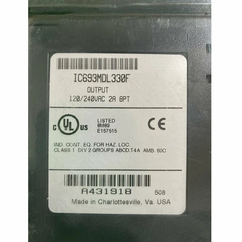 GE FANUC IC693MDL330F Module One ping