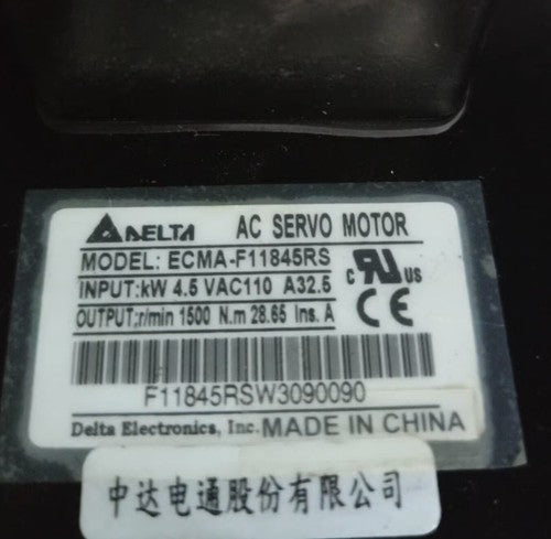 Delta ECMA-F11845RS Servo Motor One ping ECMAF11845RS