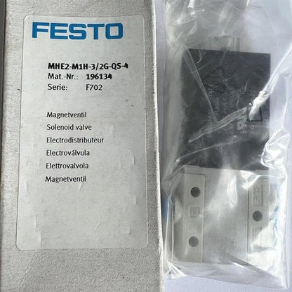 Festo MHE2-M1H-3/2G-QS-4 196134 Solenoid Valve One MHE2M1H3/2GQS4