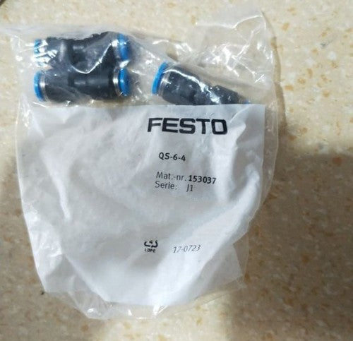 1Bag/10pcs Festo QS-6-4 153037 Push-in Connector Free Shipping QS64