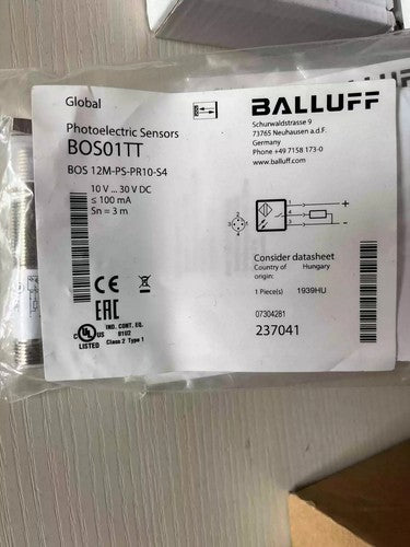 BALLUFF BOS 12M-PS-PR10-S4 BOS01TT Photoelectric Switch One Free Shipping