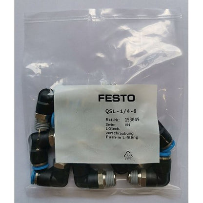 10PCS/1bag Festo QSL-1/4-8 153048 Connector Free Shipping QSL1/48