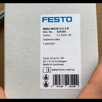 Festo MHA2-MS1H-5/2-2-K 525103 Solenoid Valve One MHA2MS1H5/22K