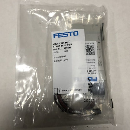 Festo VUVG-LK14-M52-AT-G18-1H2L-W1-S 589287 Solenoid Valve One Free Shipping