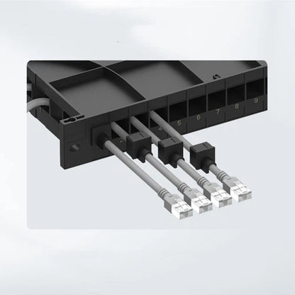 1PC with Panel Plastic 1U Horizontal Rack Mount Cable Management Unit #ke
