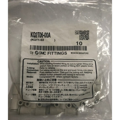 10PCS SMC KQ2T06-00A KQ2T0600A Fittings Free Shipping