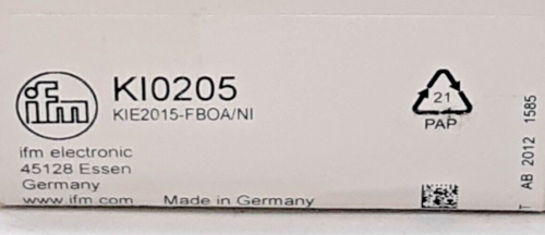 IFM KIE2015FBOANIKI0205 Proximity Sensor Switch - IFM