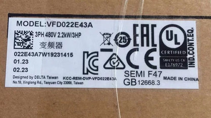 1PC Delta VFD022E43A Inverter 380V 2.2KW ping