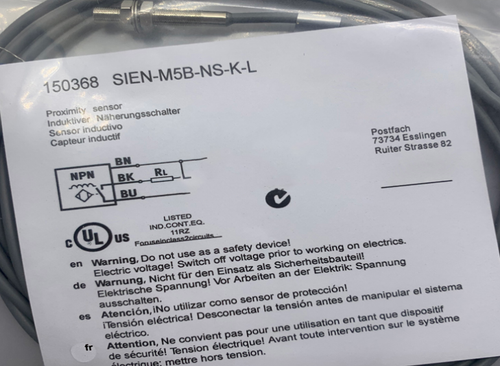 Festo SIEN-M5B-NS-K-L Proximity Sensor Switch Free Shipping One SIENM5BNSKL