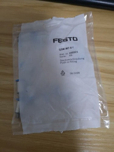 1Bag/10PCS Festo QSM-M7-6-I 153321 Threaded Quick Connector Free Shipping