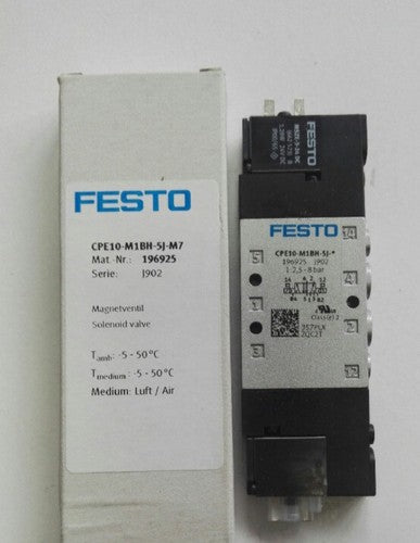 Festo CPE10-M1BH-5J-M7 196925 Solenoid Valve One Free Shipping CPE10M1BH5JM7