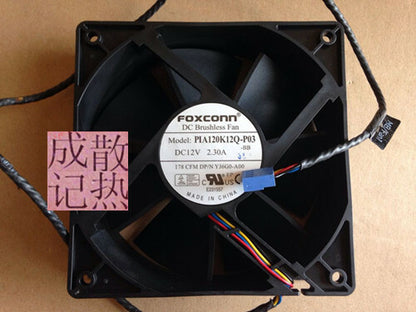 1pcs  Foxconn PIA120K12Q-P03 12V 2.30A DP/N YJ6G0-A00 cooling fan