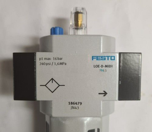 Festo LOE-1/4-D-MIDI 186479 Regulator Filter, Air Lubricat One LOE1/4DMIDI