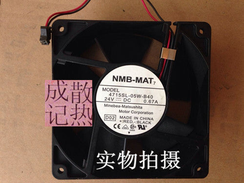 1pcs NMB-MAT 4715SL-05W-B40 24V 0.67A Inverter Cooling Fan