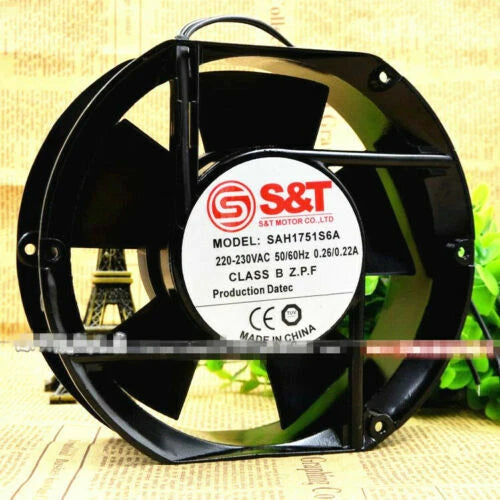 1pcs S&T SAH1751S6A 17050 220-230V 0.26/0.22A 17CM cooling fan
