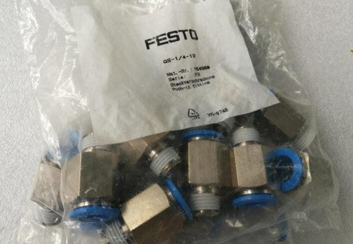 10PCS/bag Festo QS-1/4-12 164980 Fittings Free Shipping QS1/412