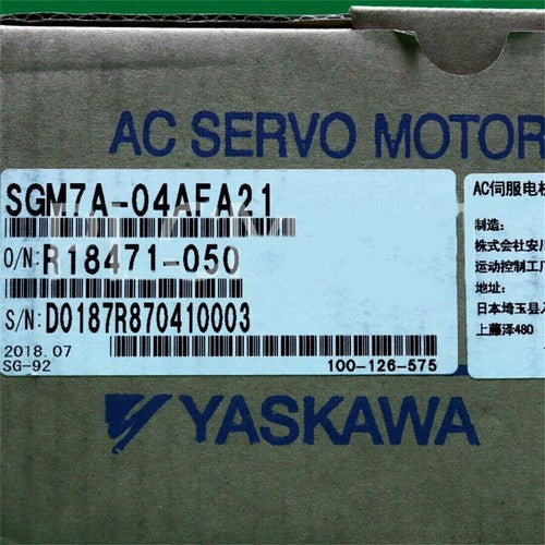 Yaskawa SGM7A-04AFA21 Servo Motor 1PC ping SGM7A04AFA21