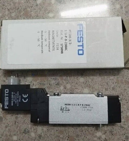 Festo MEBH-3/2-1/8-P-B-230AC solenoid valve 173098 One ping