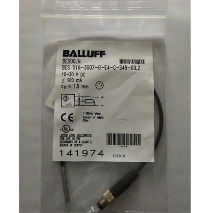 BALLUFF BES 516-3007-G-E4-C-S49-00,2 BES00JH Inductive Sensor One