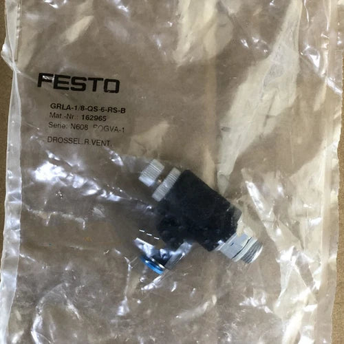 One Festo GRLA-1/8-QS-6-RS-B 162965 Valve GRLA1/8QS6RSB Free Shipping