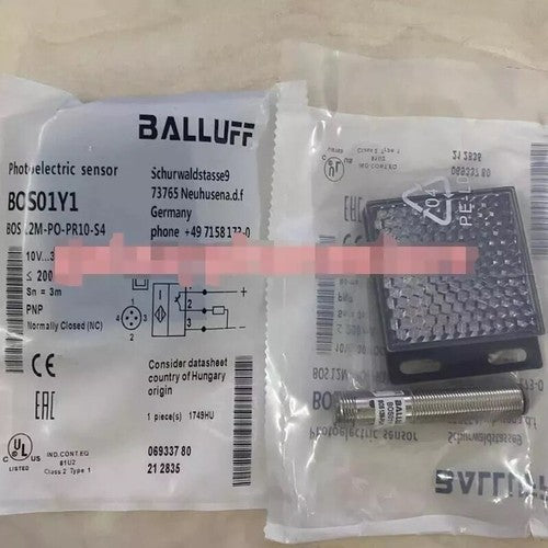 BALLUFF BOS01Y1 BOS 12M-PO-PR10-S4 Photoelectric Sensor One Free Shipping
