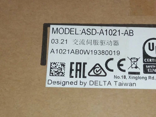 Delta ASD-A1021-AB Servo Driver One ping ASDA1021AB