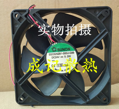 1pcs  SUNON EEC0252B1-000U-G99 24V 5W 12025 12CM inverter fan