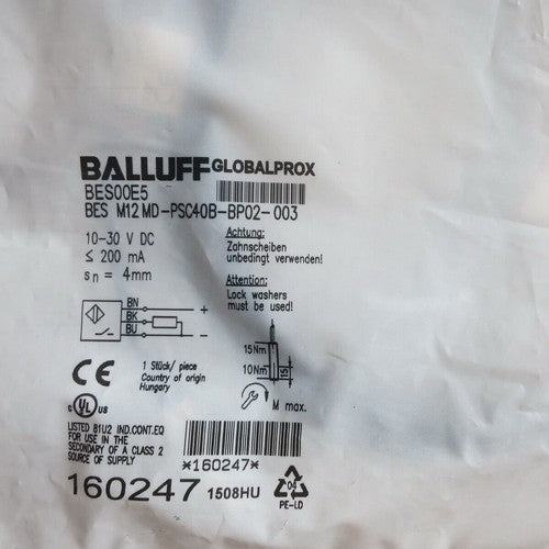 BALLUFF BES00E5 BES M12MD-PSC40B-BP02-003 Sensor One Free Shipping