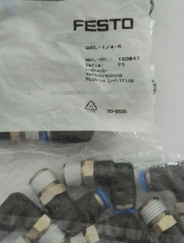 10PCS/1bag Festo QSL-1/4-6 153047 Connector Free Shipping QSL1/46