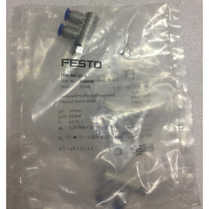 Festo HGL-M5-QS-4 530038 Valve One Free Shipping HGLM5QS4