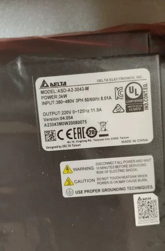Delta ASD-A2-3043-M Servo Driver One ASDA23043M ping