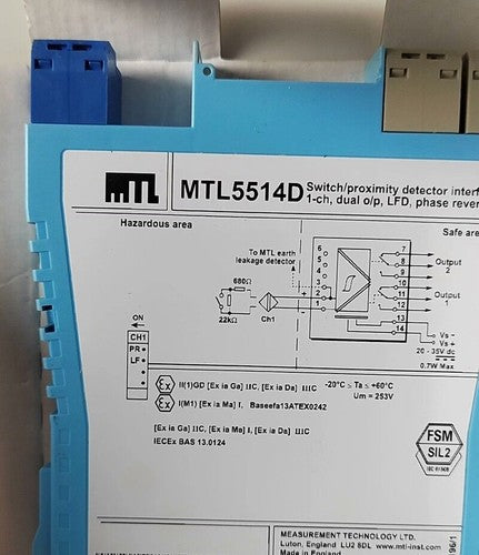 1PC MTL MTL5514D Safety Barrier ping