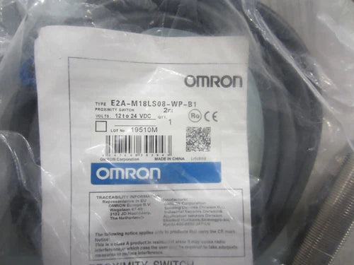 Omron E2A-M18LS08-WP-B1 Proximity Sensor One Free Shipping E2AM18LS08WPB1